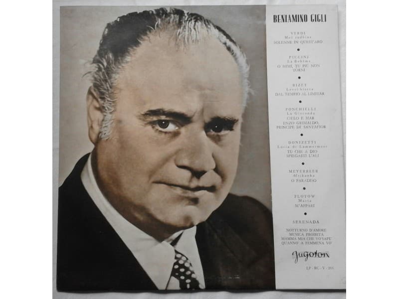 BENIAMINO GIGLI — BENIAMINO GIGLI