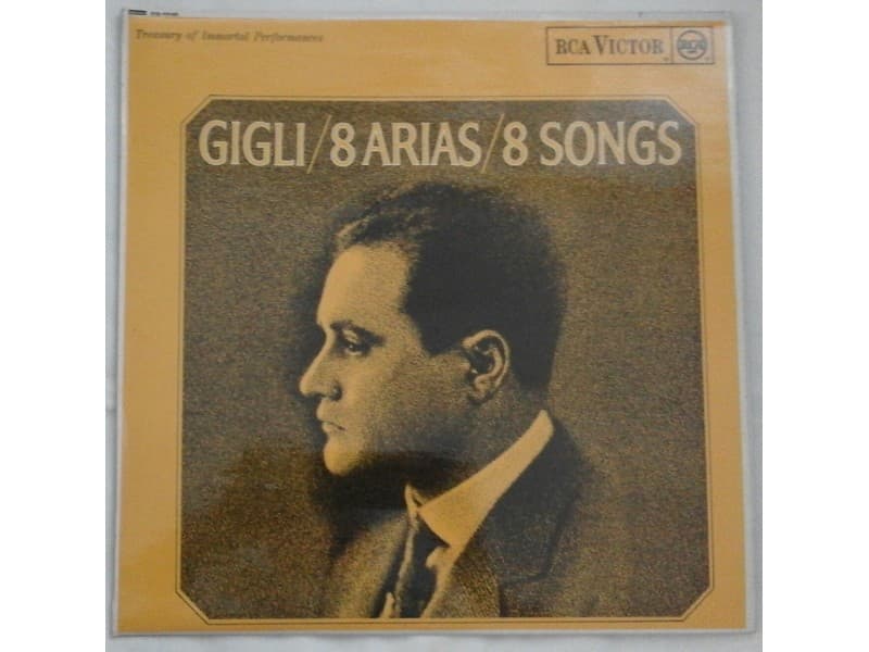 BENIAMINO GIGLI — 8 ARIAS - 8 SONGS (U.K.)