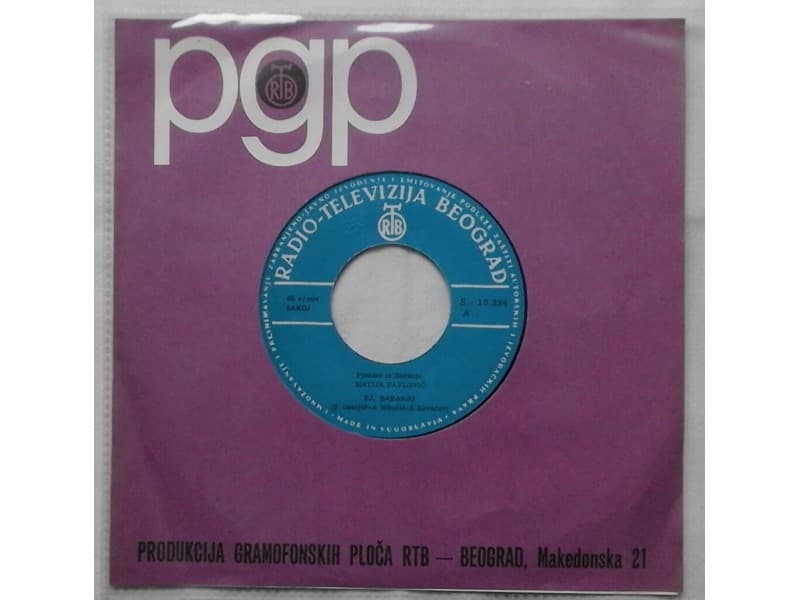 MATIJA PAVLOVIC — EJ, BARANJO