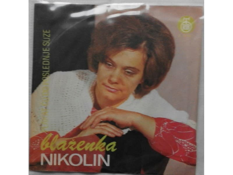 BLAZENKA NIKOLIN — Plakat cu do poslednje suze