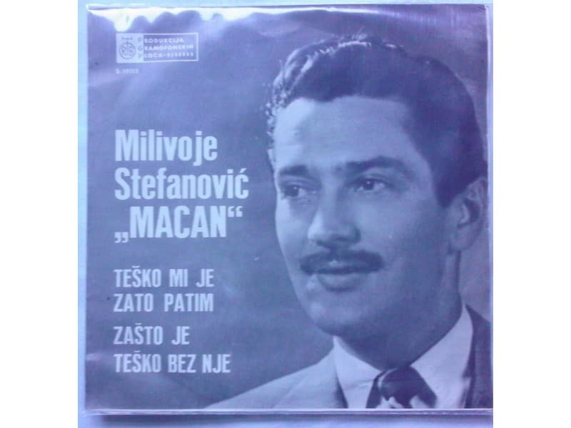 Milivoje Stefanovic-Macan — Tesko mi je zato patim