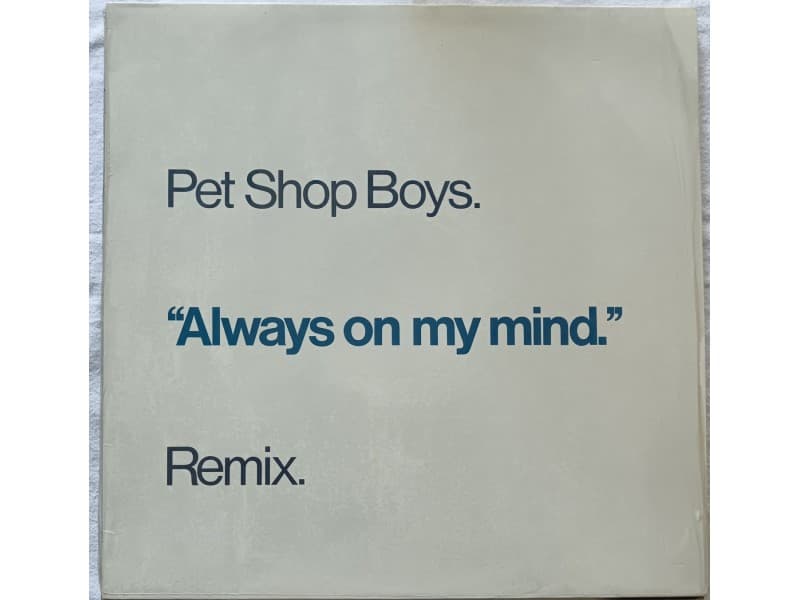 PET SHOP BOYS — ALWAYS ON MY MIND