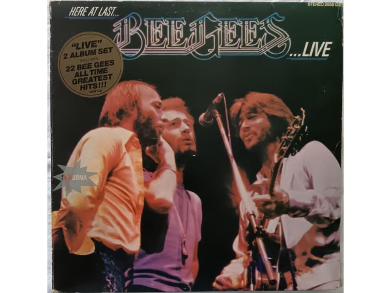 BEE GEES — 2LP HERE AT LAST...LIVE