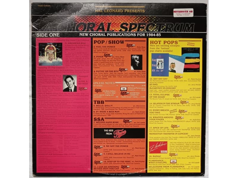 Unknown Artist — Hal Leonard presents a choral spectrum