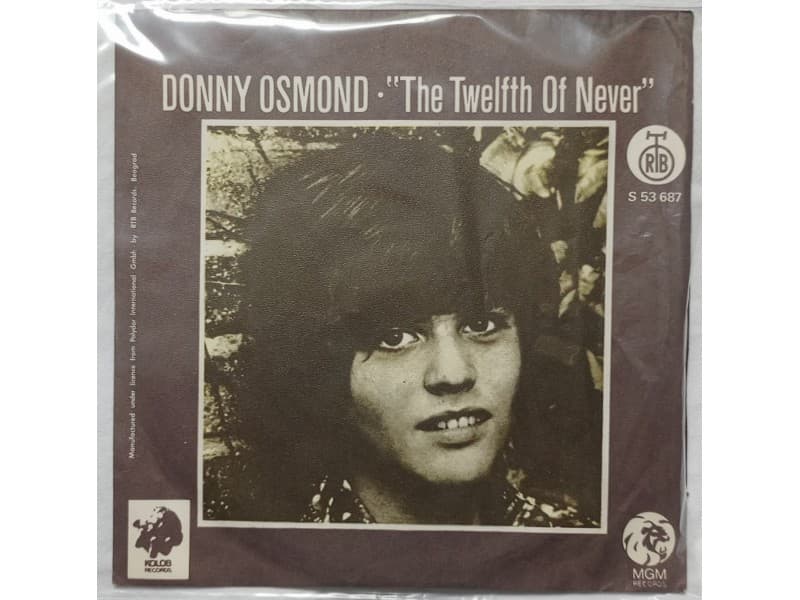 DONNY OSMOND — THE TWELFTH OF NEVER