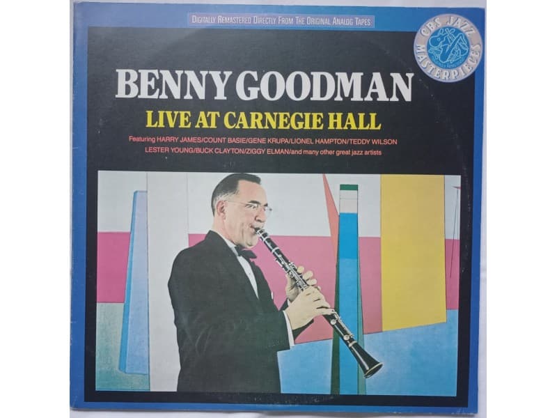BENNY GOODMAN — 2LP Live at Carnegie Hall