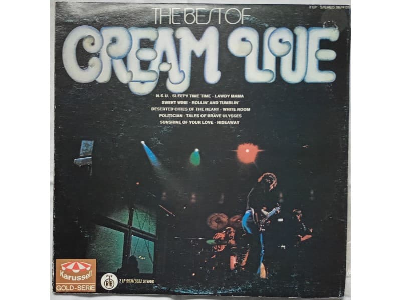 CREAM — 2LP THE BEST OF CREAM LIVE