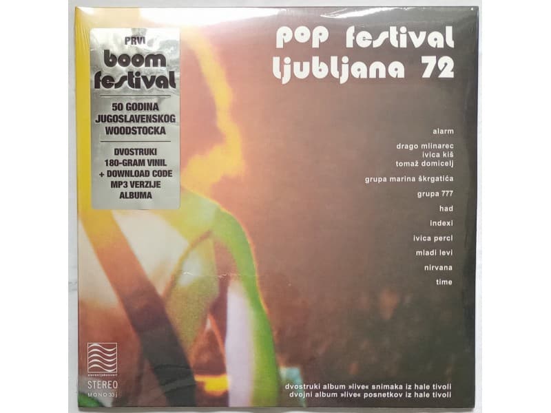 Various — POP Festival LJUBLJANA`72 BOOM (Novo !!!)