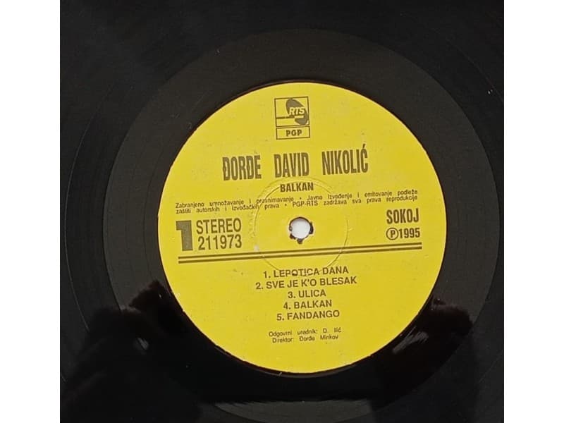 DJORDJE DAVID NIKOLIC — BALKAN (Promo Ploca)