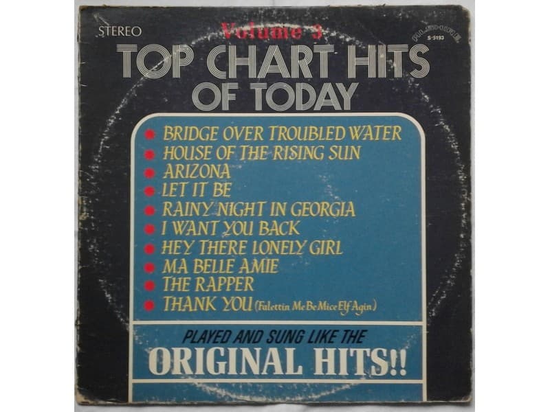 Unknown Artist – Top Chart Hits Of Today Vol. 3 — —
