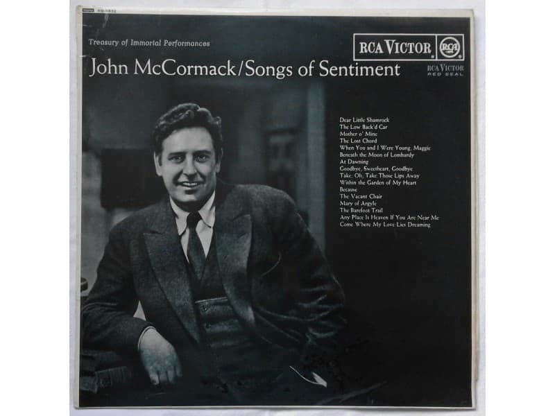 JOHN McCORMACK — SONGS OF SENTIMENT