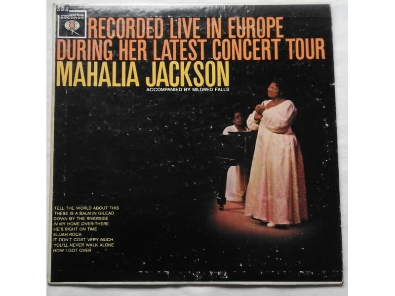 MAHALIA JACKSON — Recorded Live in Europe
