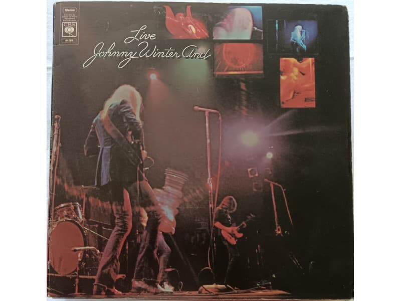JOHNNY WINTER AND — LIVE ( U.K. Press !!! )