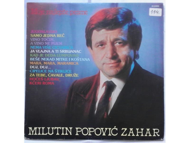 Milutin Popovic Zahar — Moje najlepse pesme