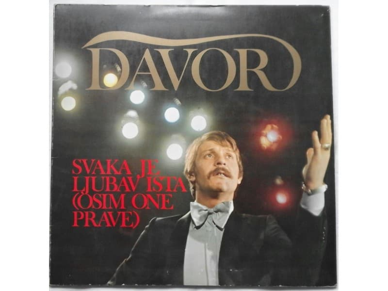 Davorin Popovic — Svaka je ljubav ista(osim one prave