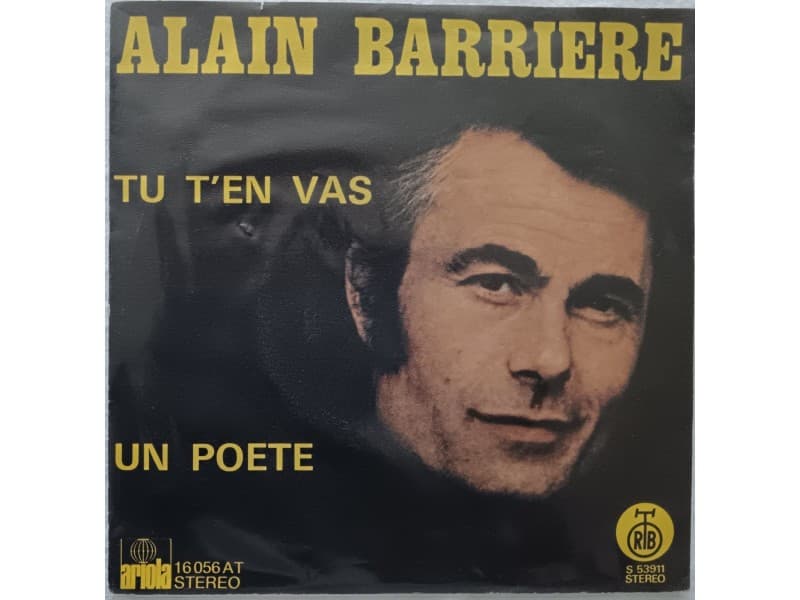 ALAIN BARRIERE — TU T` EN VAS