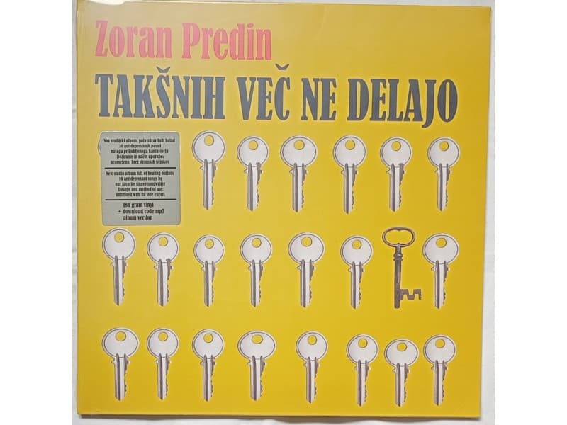 ZORAN PREDIN — Taksnih vec ne delajo (Novo !!!