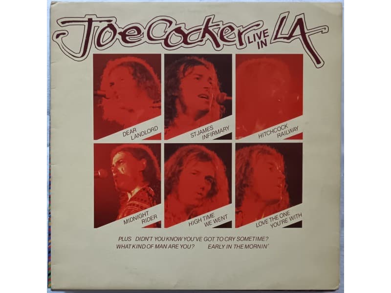 JOE COCKER — LIVE IN L. A. ( Italy Press !!! )