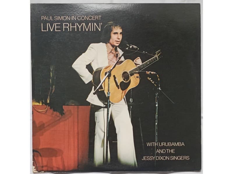 PAUL SIMON — In concert Live Rhymin`(Japan Press)
