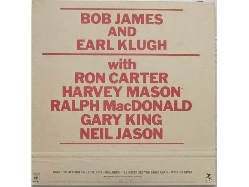 Bob James &;; Earl Klugh — One on one (Japan Press)