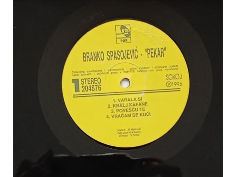 BRANKO SPASOJEVIC PEKAR — VARALA SI