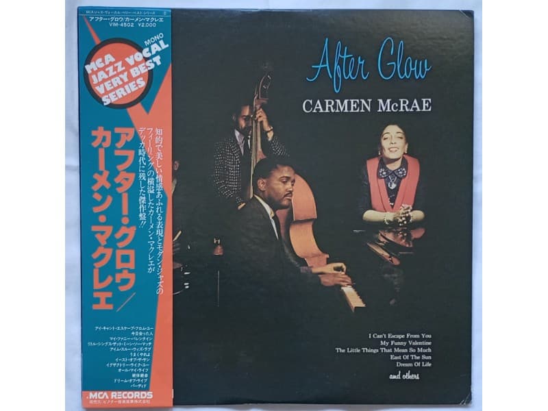CARMEN McRAE — AFTER GLOW ( Japan Press !!!)
